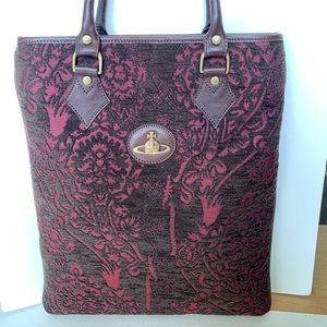 Authentic Vivienne Westwood Jacquard Laptop Bag